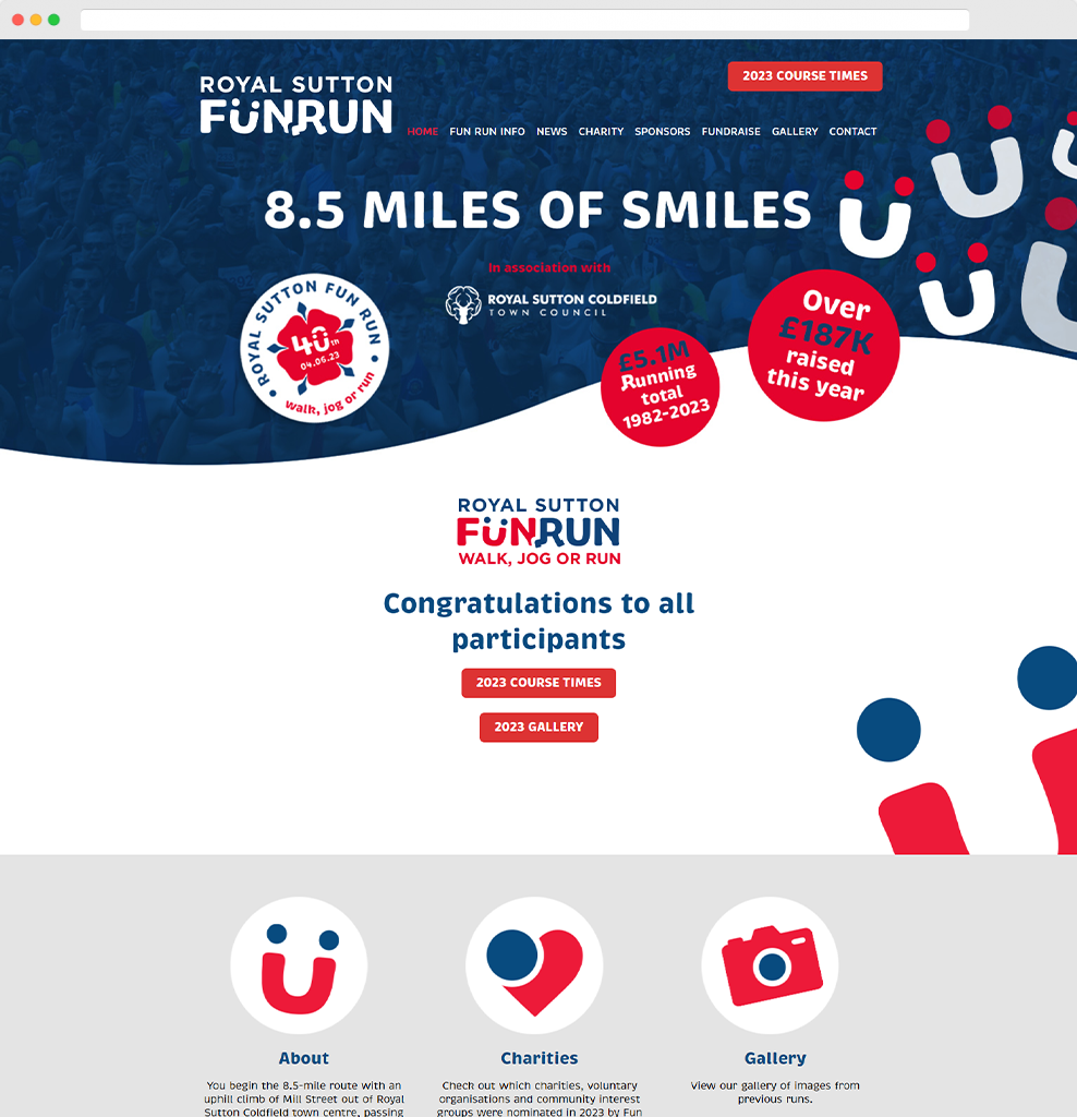 Royal Sutton Fun Run AwardWinning Web Design Birmingham